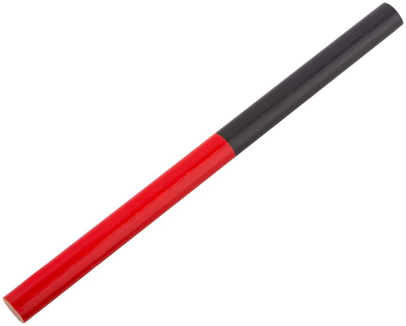 Карандаш строительный 180мм 2-х цветные (уп.12шт) MOS 04307М