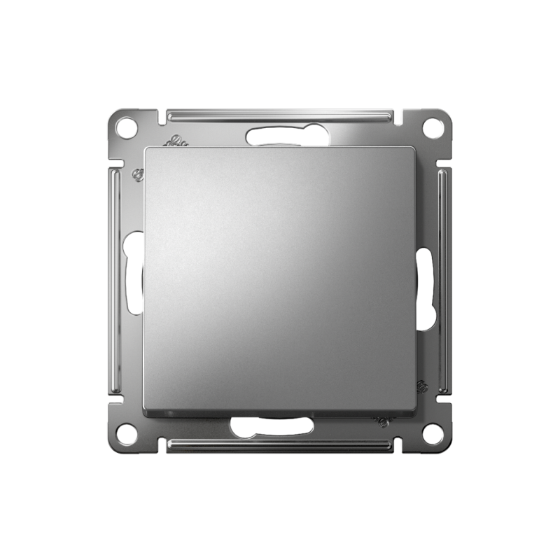 Выключатель AtlasDesign (сх. 1) 10AX с самовозвратом быстрозажим. клем. механизм сталь SE ATN000915S