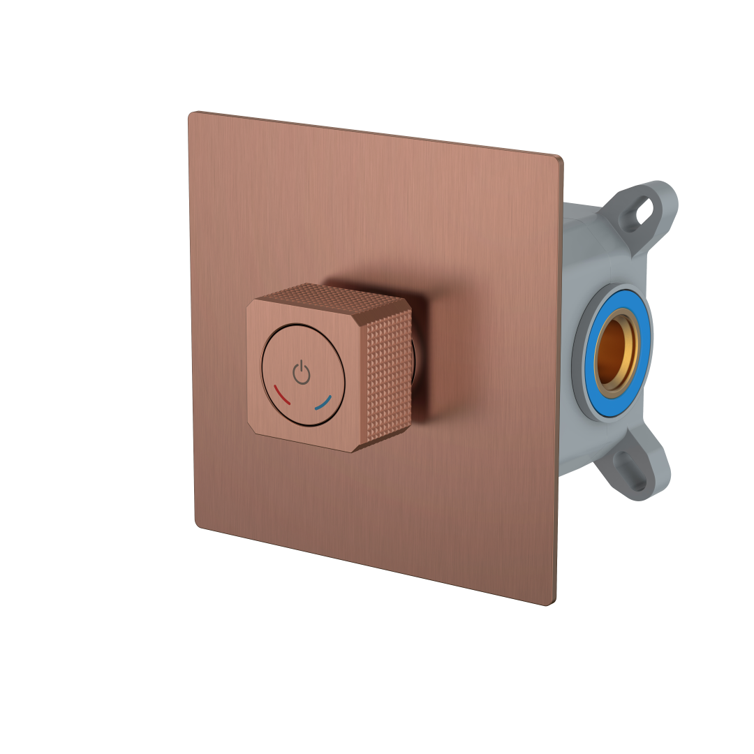 Смеситель автоматический встроенный QUAD Brushed Bronze