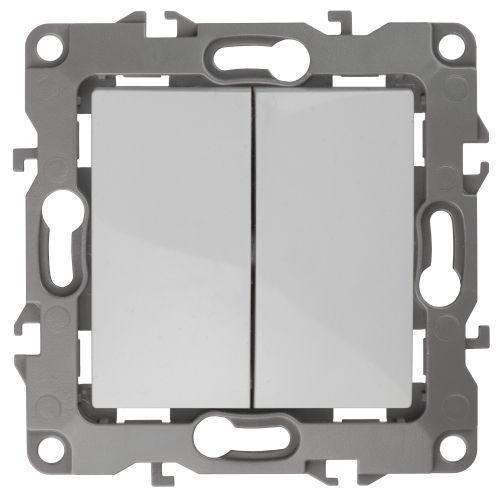 Переключатель перекрестный 2-кл. Эра12 12-1112-01 250В 10АХ бел. Эра Б0065269