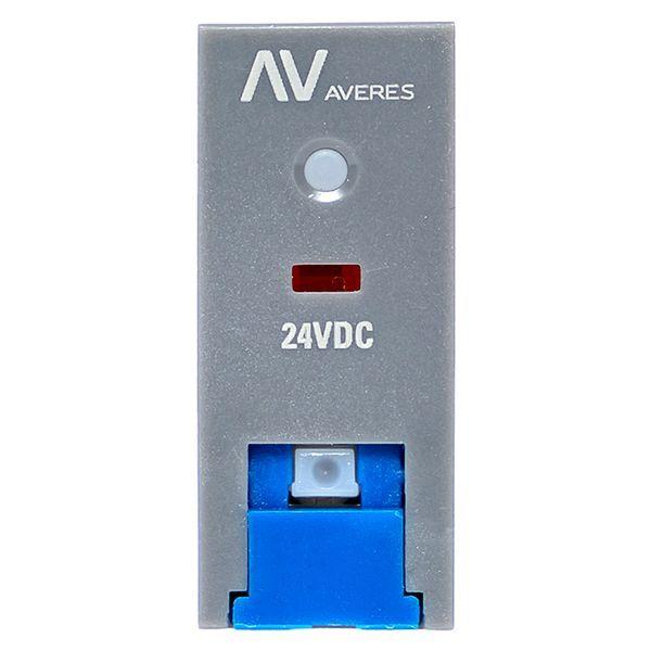 Реле промежуточное с кнопкой и мех. индикацией RPAt 25/1 12А 24В DC AVERES EKF rpat-25-1-24DC