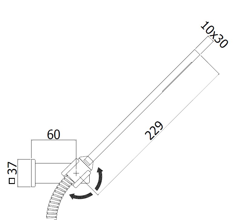 Набор душ ручн. PREMIUM+поворот.настен крепл. LEVEL шланг 1500мм металл, цвет хром