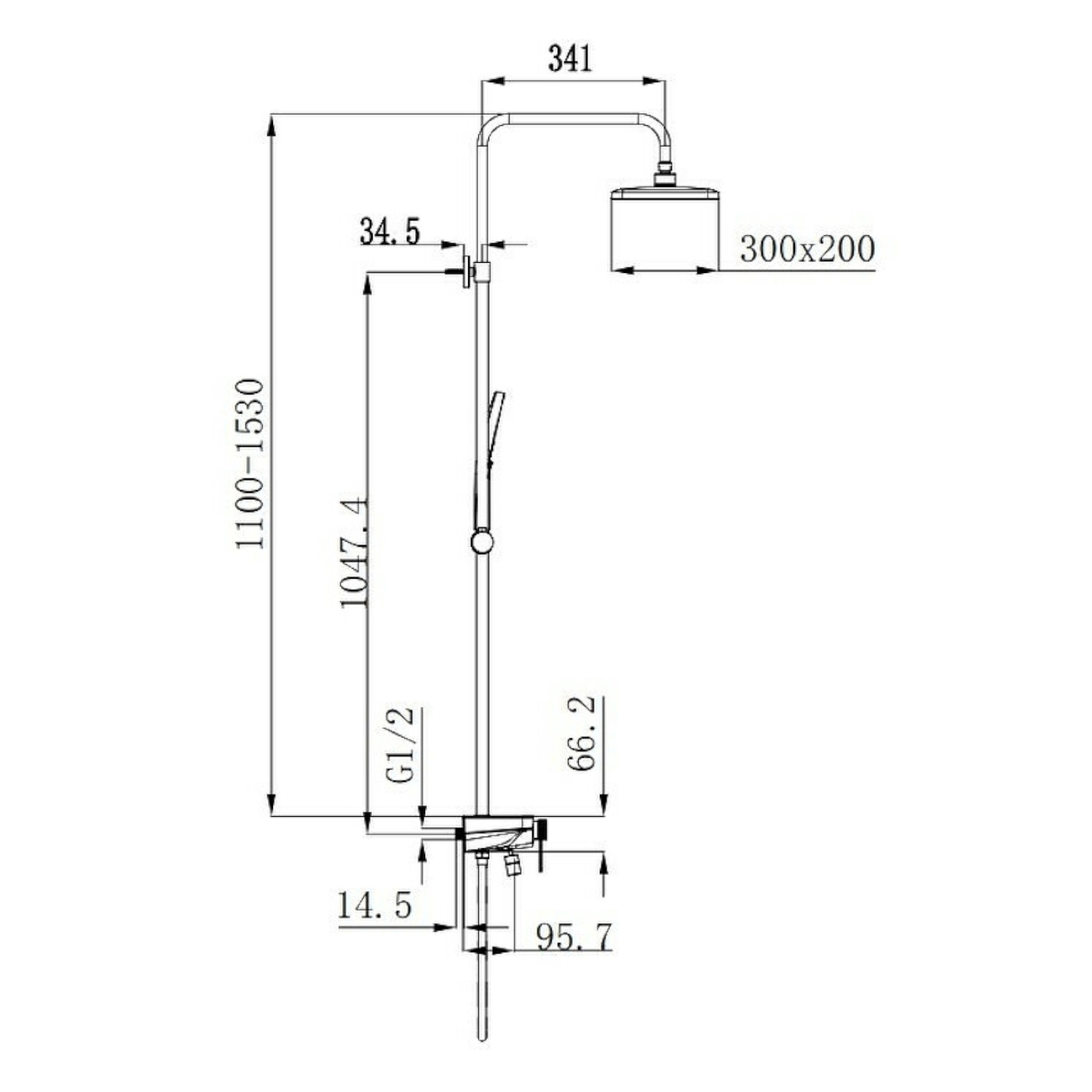 Душевая система Raglo R60.24, хром