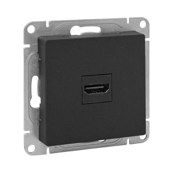 Розетка СП Эпика HDMI механизм черн. EKF UP1-SOB-HDMI