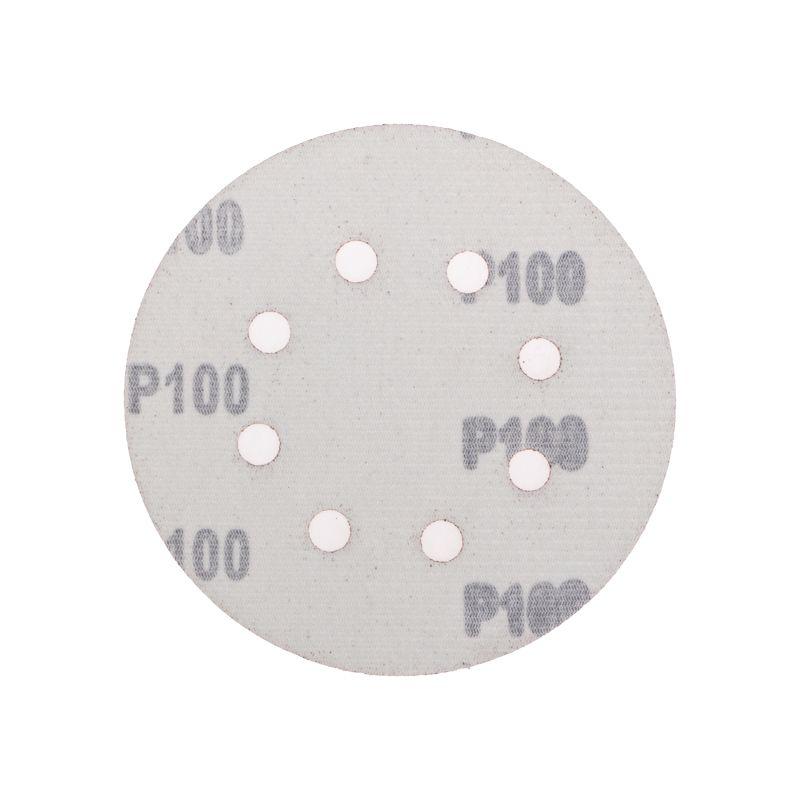 Диск абразивный на ворсовой основе на липучке перфорир. P100 125мм (уп.10шт) Kranz KR-91-1167
