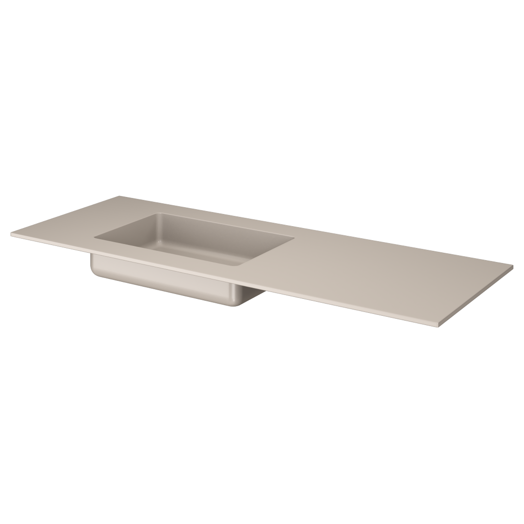 QUATRO 140 раковина-моноблок DAPHNE (раковина слева)