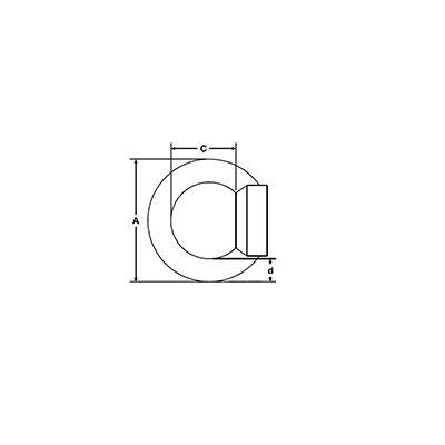 Рым-гайка DIN 582 М6 Rexant 09-5636