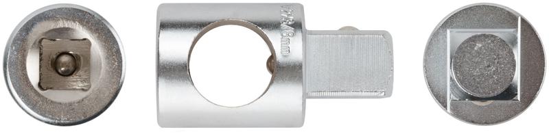 Переходник для воротка CrV профи 3-х направленный 1/2дюйм- 3/8дюйм-1/2дюйм FIT 62650