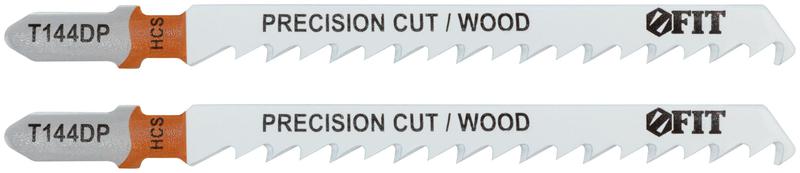 Полотно по дереву HCS разведенные шлифованные зубья 100/74/4мм (T144DP) (уп.2шт) FIT 40939