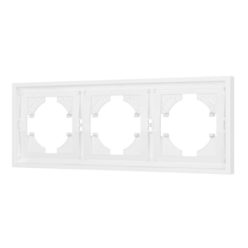 Рамка пластиковая FRM-TENDO-PL-3-WH Arlight 053843