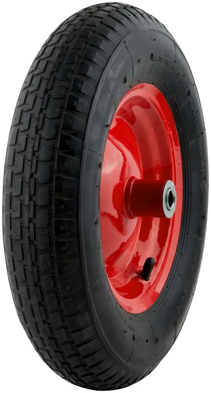 Колесо запасное 400х90х230мм для тачки 77556 (4.80дюйм/4.00дюйм-8дюйм) (посадка ширина 130мм диаметр 16мм ) FIT 77566