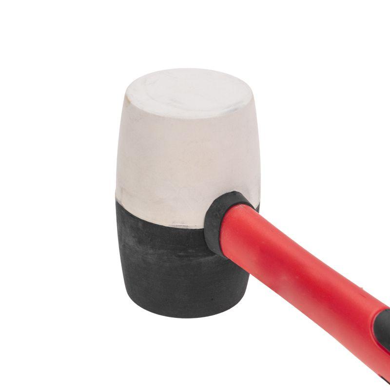 Киянка 450г фибергласовая рукоятка резинов. черн./бел. Kranz KR-12-8153