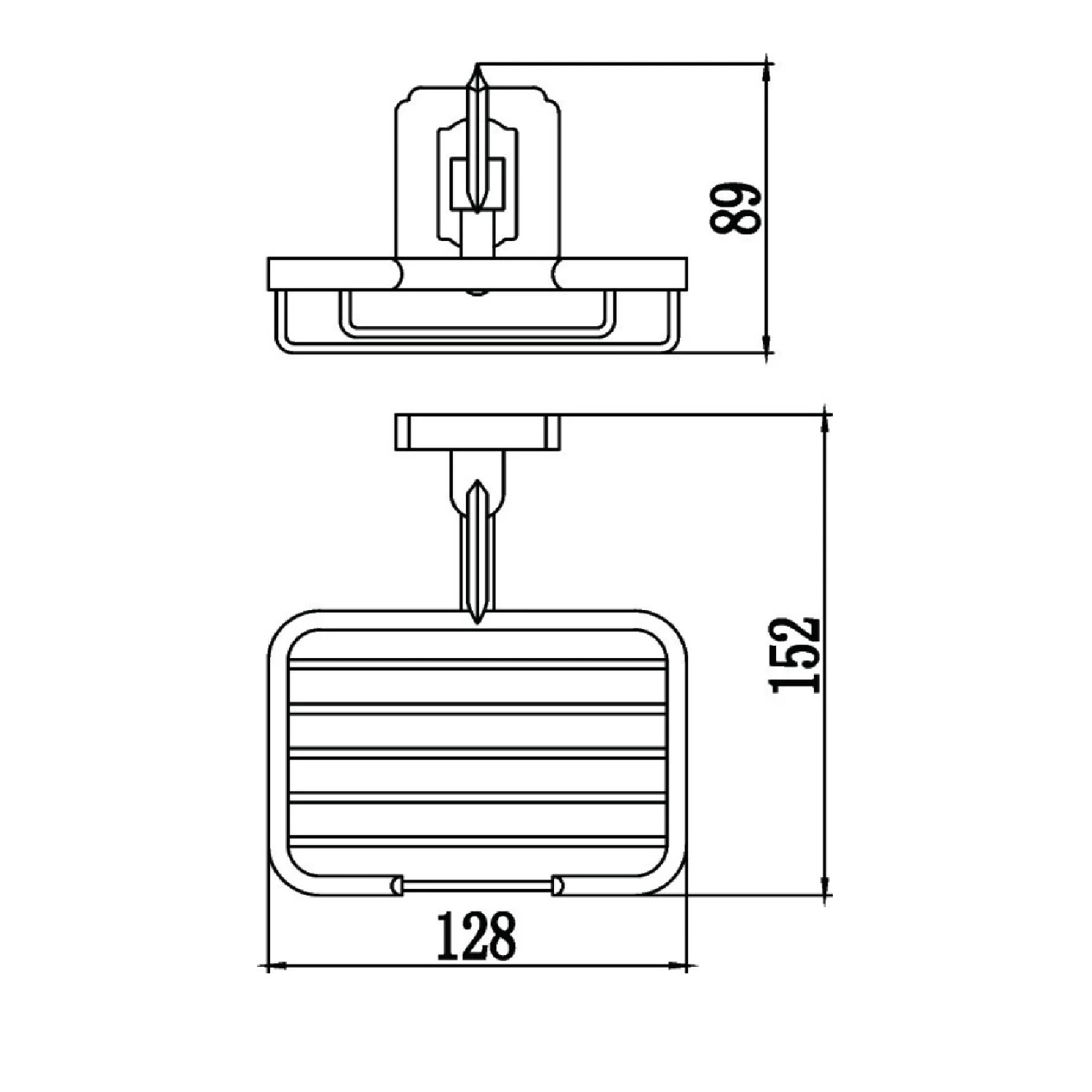 Мыльница Savol S-006432, бронза