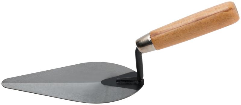 Кельма штукатура инструментальная сталь деревянная ручка 180мм MOS 04892М