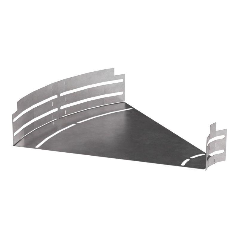 Угол для лотка горизонтальный изменяемый 0-45град. 400х80 Стандарт Промрукав PR16.0995