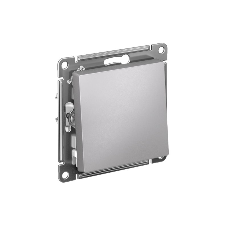 Выключатель 1-кл. СП AtlasDesign 10А IP20 (сх. 1) 10AX механизм алюм. SE ATN000311