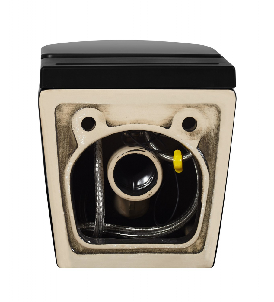 Унитаз ABBER Bequem AC1108PMB подвесной черный матовый с импульсным смывом