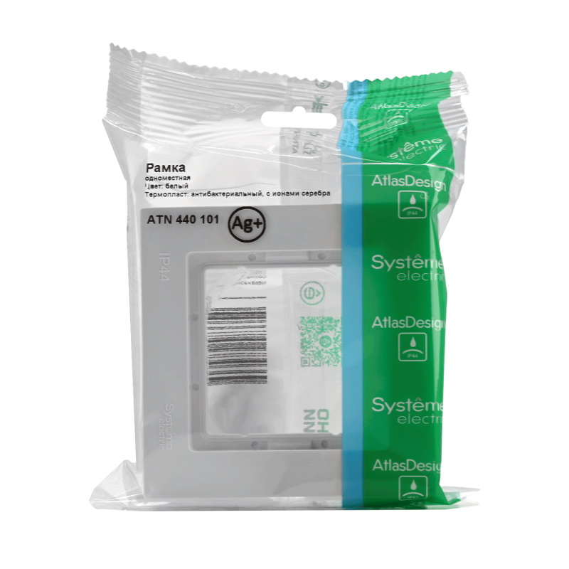 Рамка 1-м AtlasDesign Aqua IP44 бел. SE ATN440101