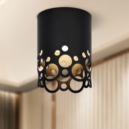 Светильник OL49 BK GX53 IP20 настенно-потолочный спот черн. Эра Б0059800