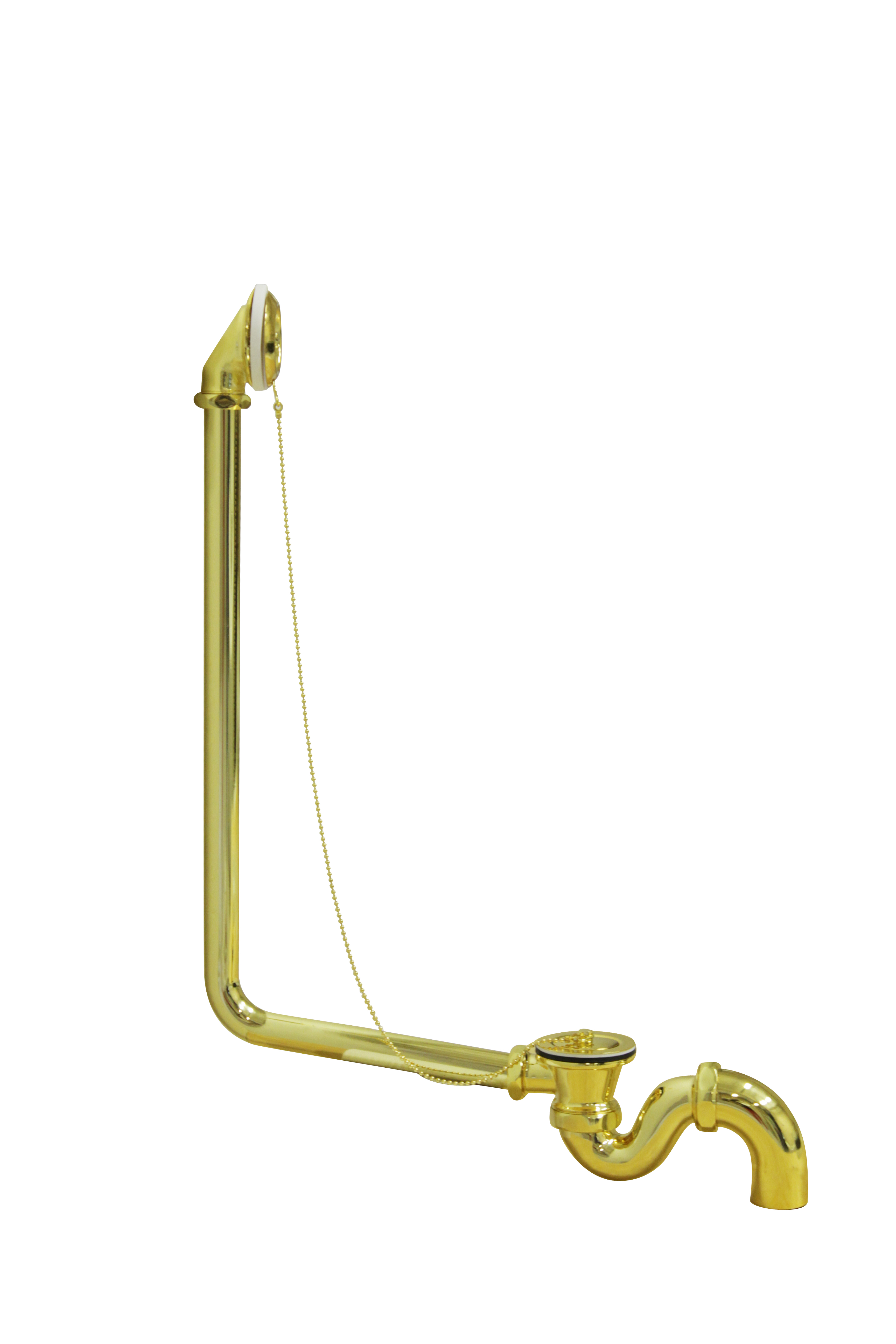 Слив-перелив для ванны Creto Corsica 24-DO-Gold с гидрозатвором. золото