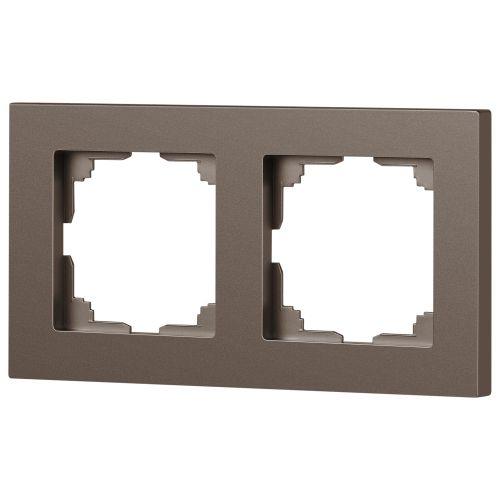 Рамка 2-м СП Accent 6-502-08 бронза Intro Б0063777
