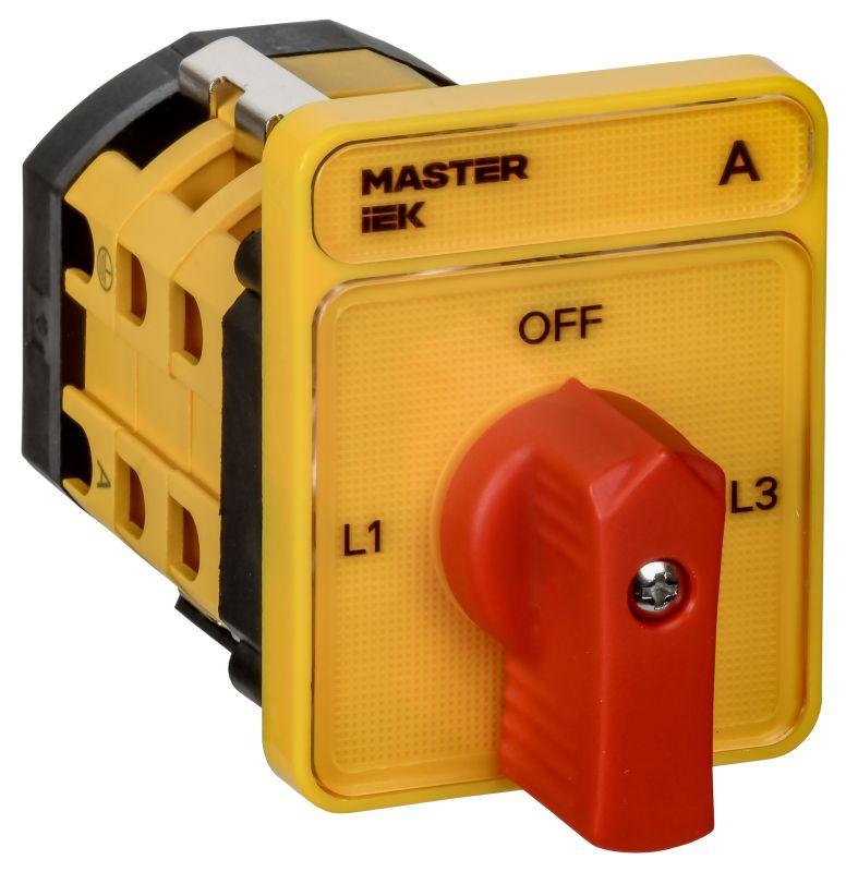 Переключатель кулачковый 10А (сх. 98) стандартная рукоятка IEK MI-CS10-010-098