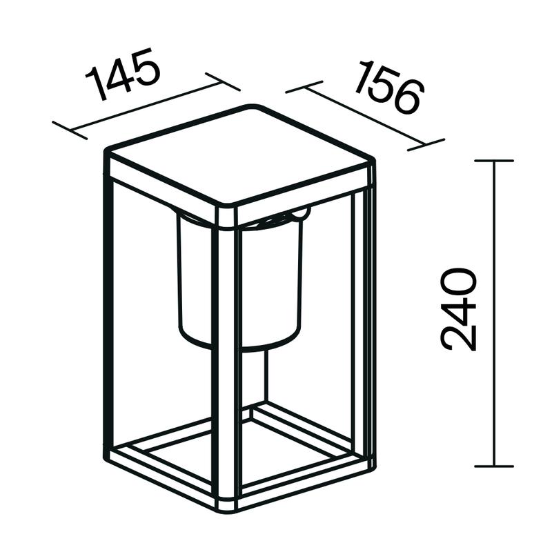 Светильник Shatter 2Вт 3000К IP54 бра настен. Maytoni OSL457WL-L2GF3K