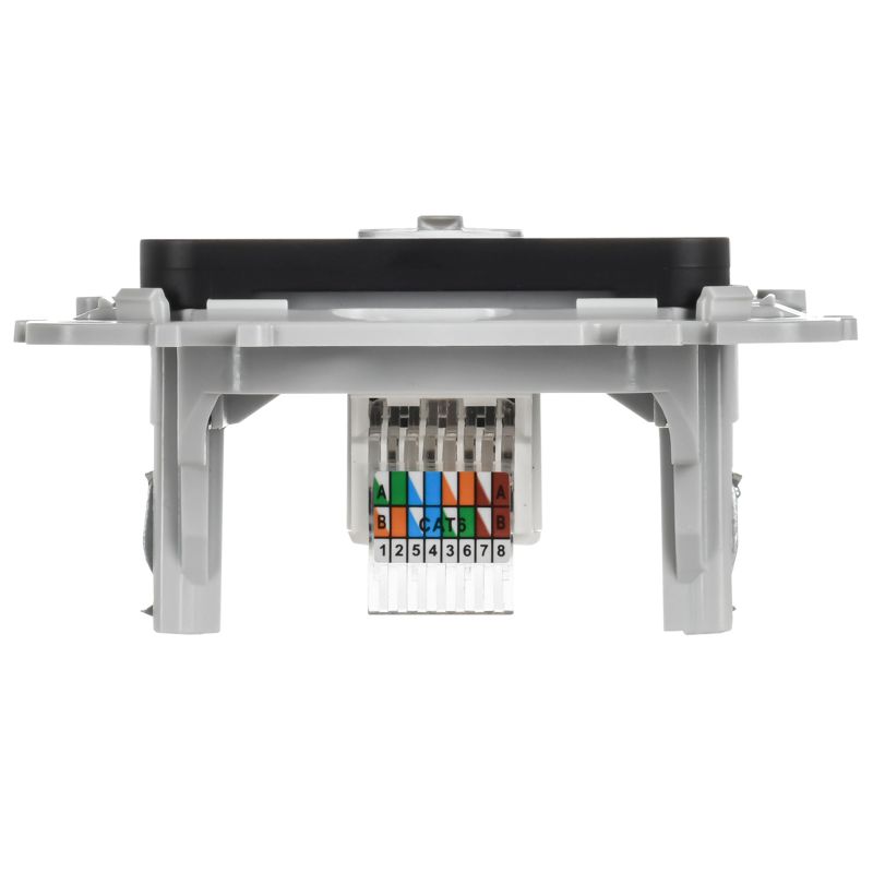 Розетка компьютерная СП FLITE РК6-1-0-ФлЧ RJ45 кат.6 UTP механизм черн. IEK FI-K12-2-K02