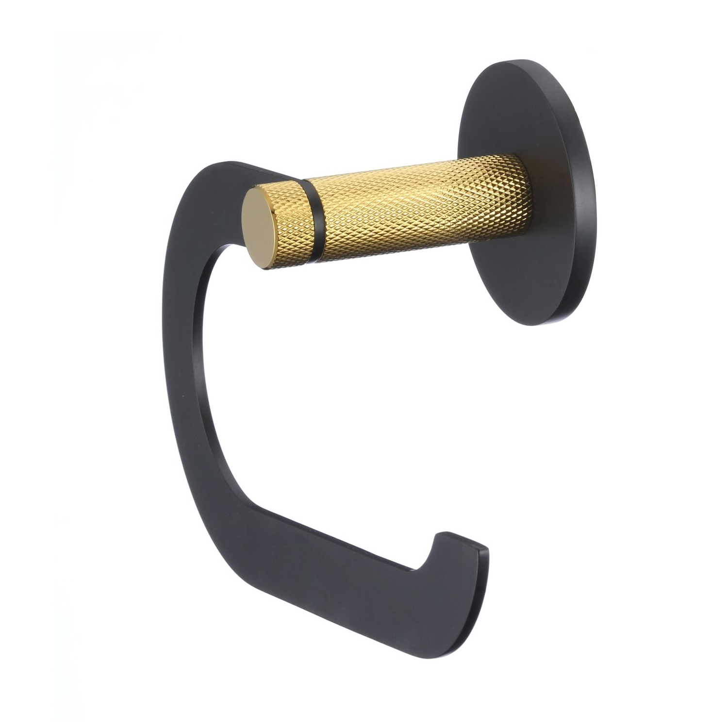 Держатель для туалетной бумаги Savol S-002152HB, черный/золото