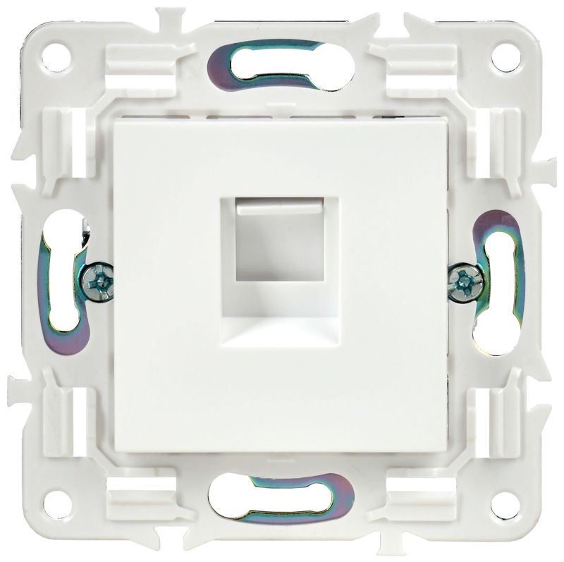 Розетка компьютерная RJ45 кат.5E SKANDY SK-K01W арктич. бел. IEK SK-K10-1-K01