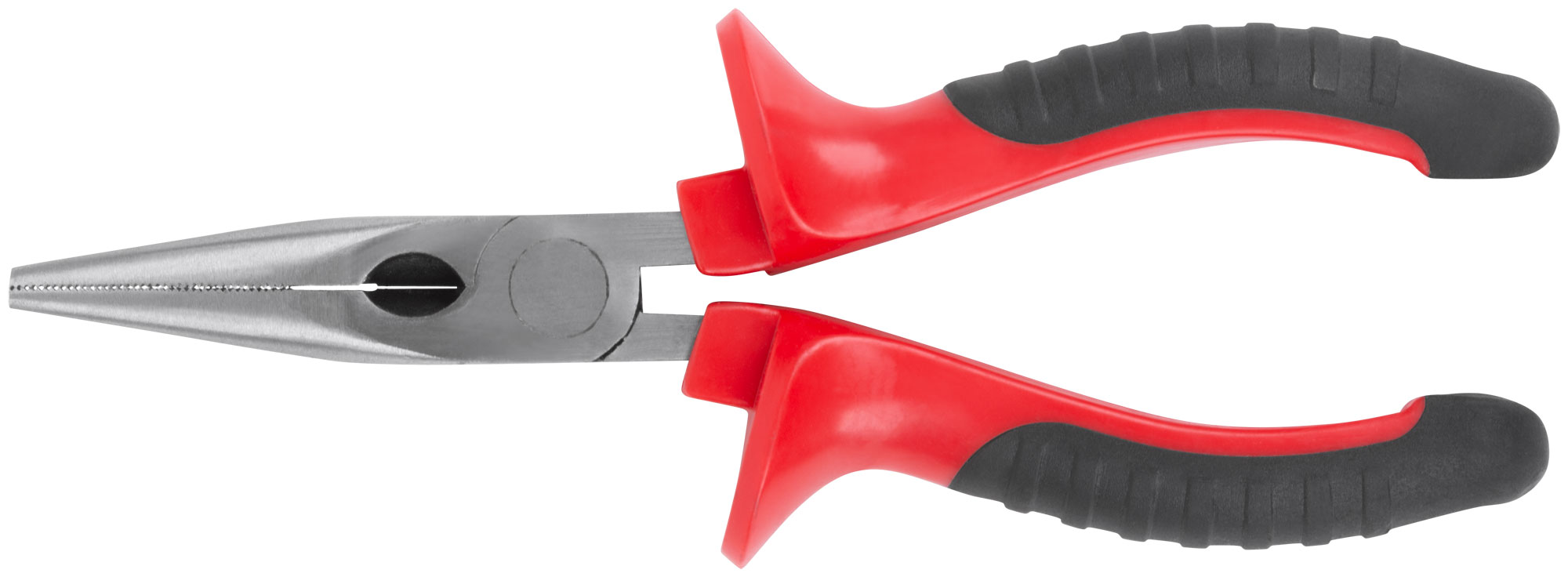 Тонконосы "Оптима", двухцветные обрезиненные ручки, полированная сталь 165 мм