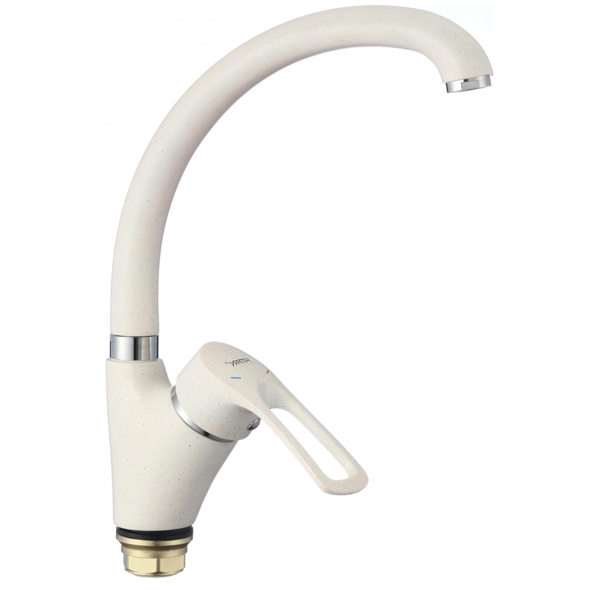 Смеситель для кухни Fmark S-4166W, белый