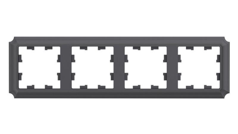 Рамка 4-м AtlasDesign Antique универс. базальт SE ATN101404