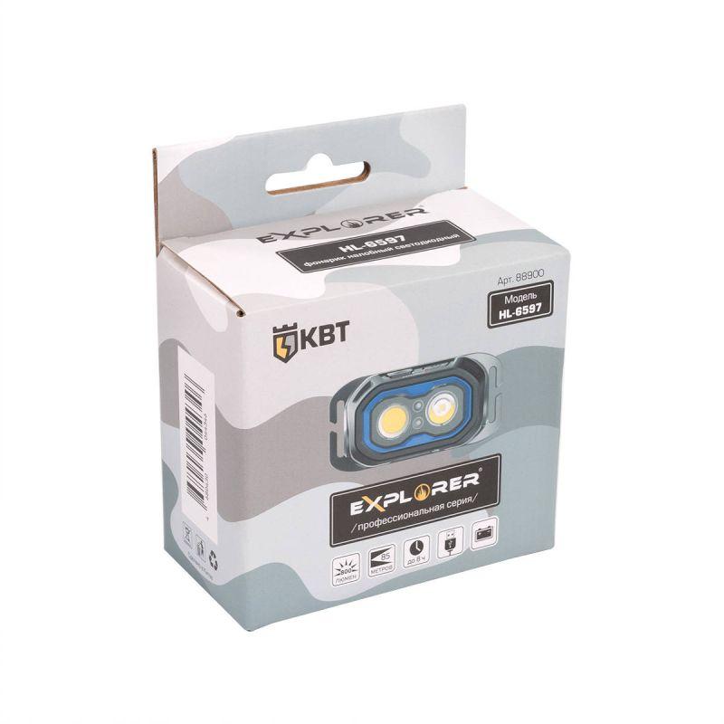 Фонарь налобный Explorer HL-6597 КВТ 88900