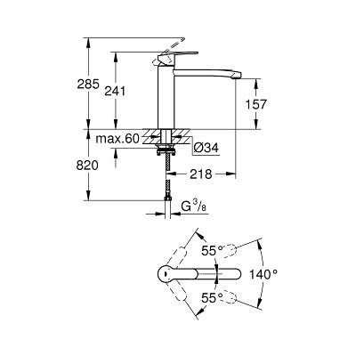 Смеситель Grohe Eurostyle Cosmopolitan 31159002 для кухни