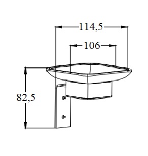 Мыльница CR-D01-04 стеклянная с держателем из нержавеющей стали BOCH MANN, цвет хром