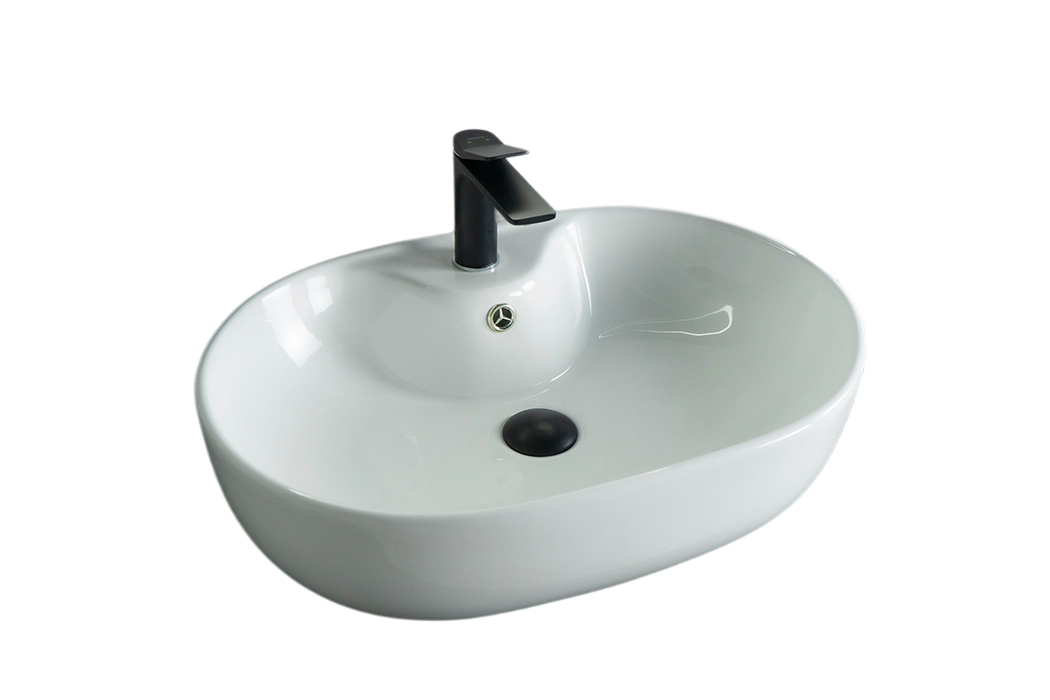 Раковина Gid N9163 51127 накладная белая 59x41x16