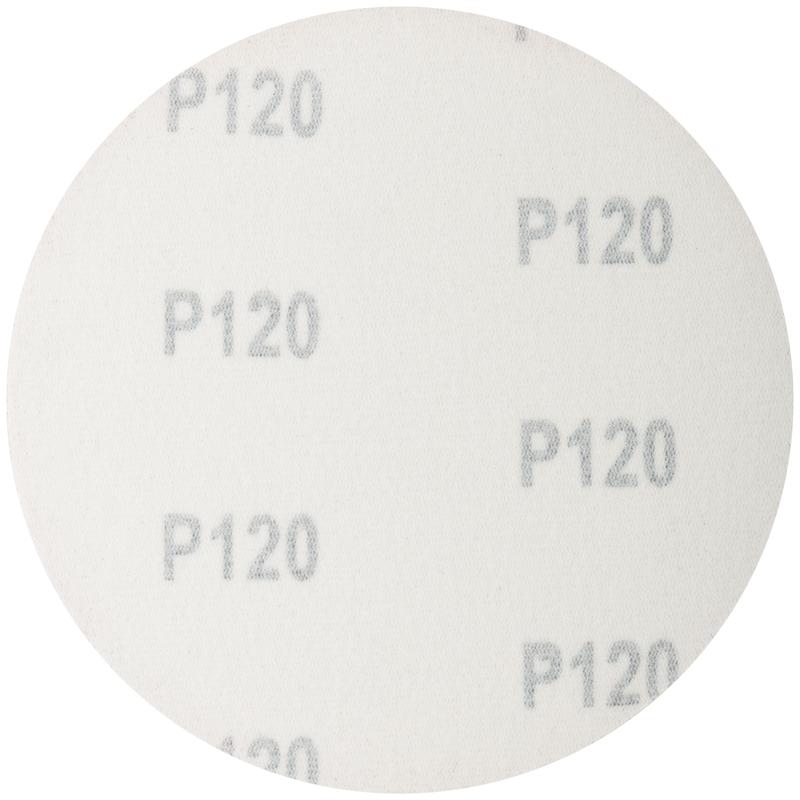 Круг шлифовальные сплошные (липучка) алюминий-оксидные 125мм Р 120 (уп.5шт) MOS 39826М