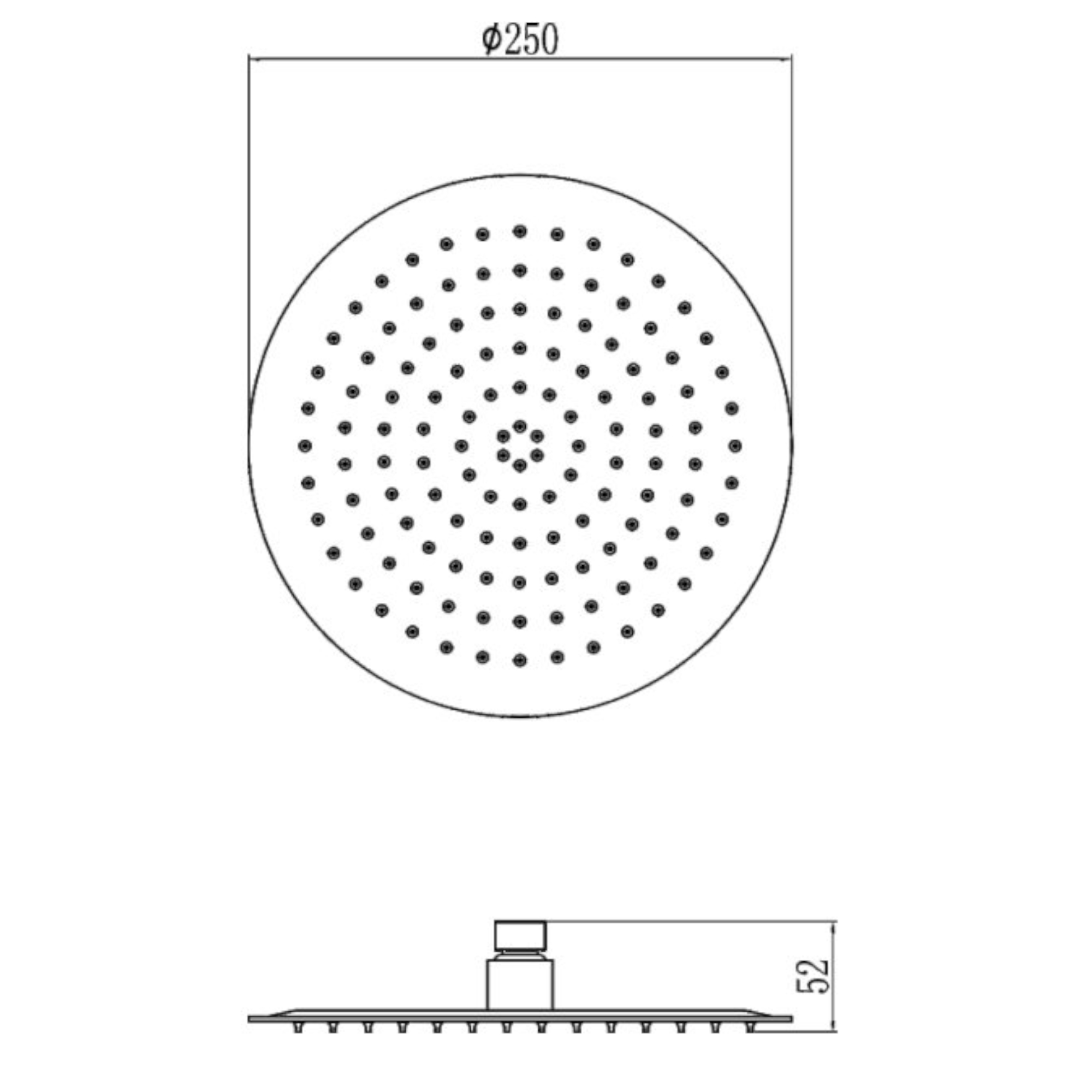 Верхний душ Fmark FS-000Y10L, сатин