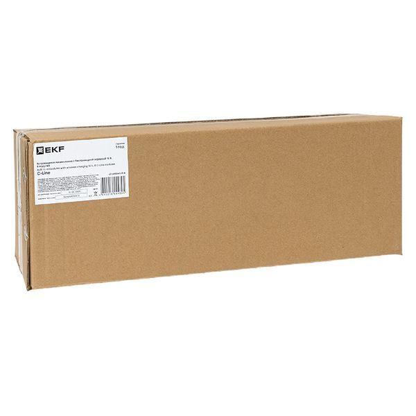 Мини-колонна встраиваемая с беспроводной зарядкой 15Вт 8 модулей C-Line EKF cl-vmkwс-8-s