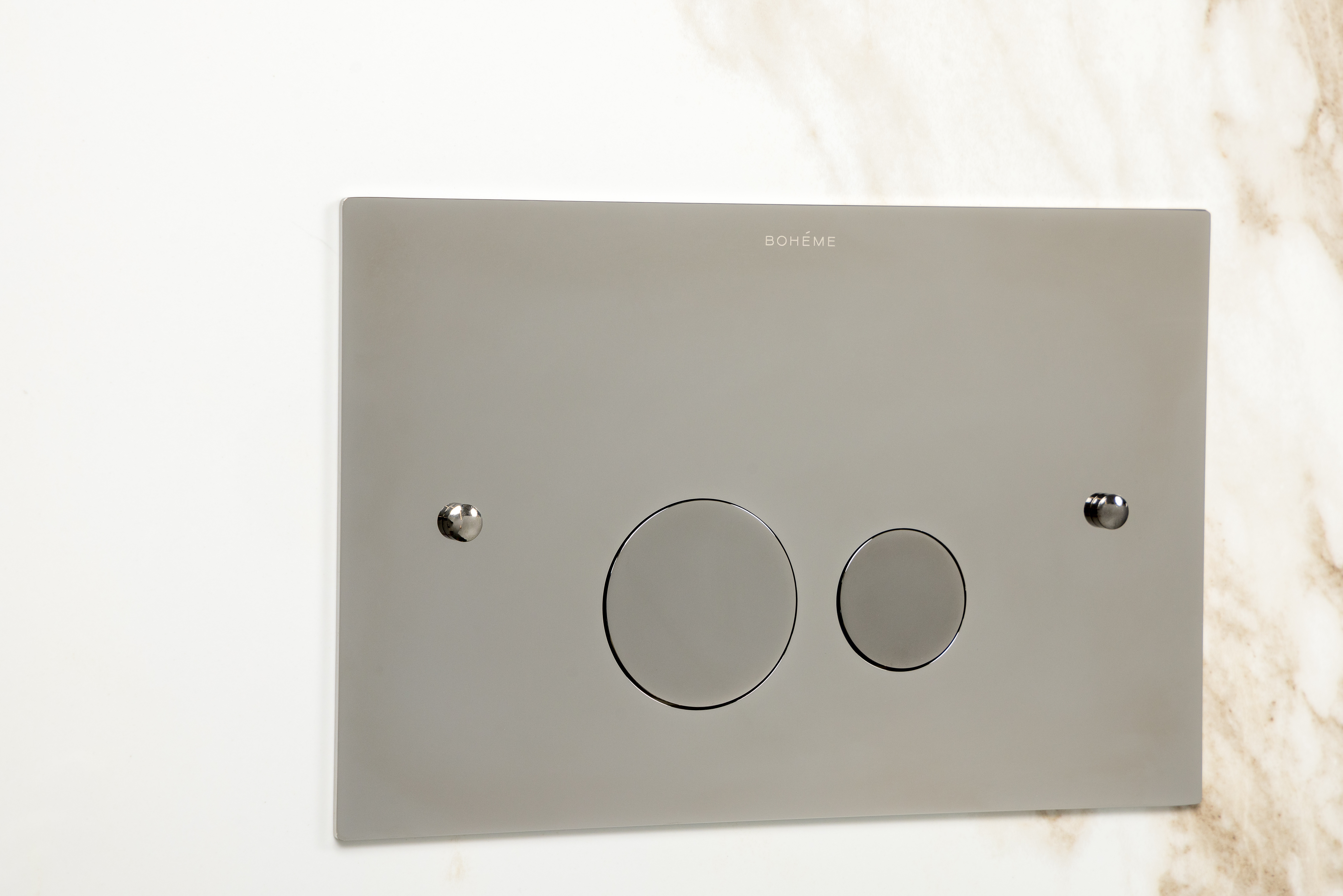 Кнопка для инсталляции Boheme латунь GUN METAL ультраплоская