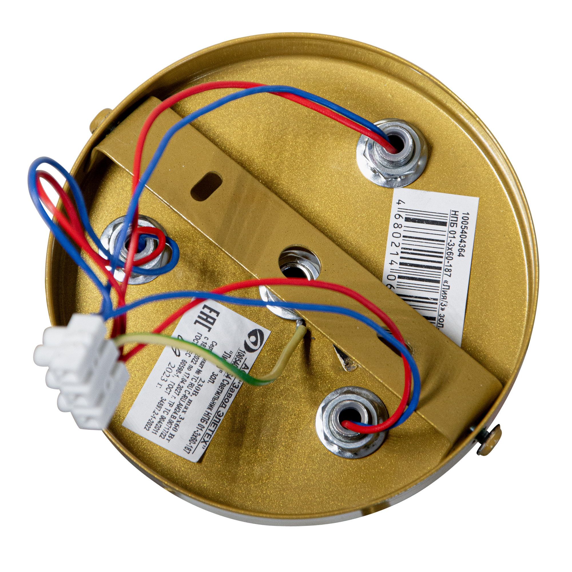 Светильник Лия3-А зол. НПБ 01-3х60-187 Е27 ИУ