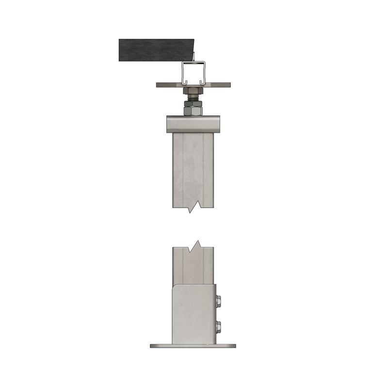 Стойка фальшпола регулируемая 41х72 L975 SFR72-975 регулировка 950-1000мм КМ LO48768