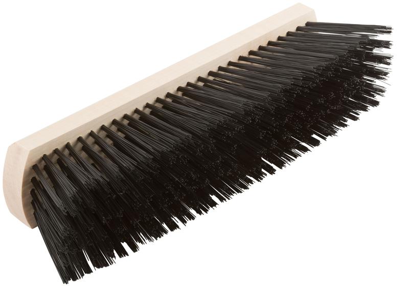 Щетка для пола деревянная овальная (тротуарная) 6-ти рядная 275мм КУРС 68044