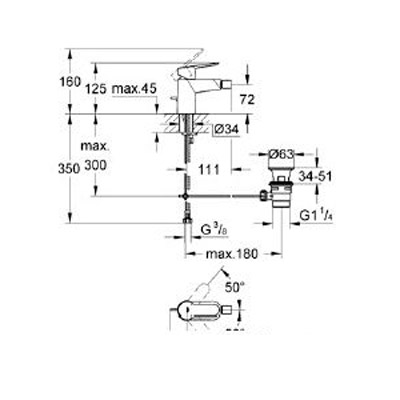 Смеситель Grohe Bauedge 23332000 для биде