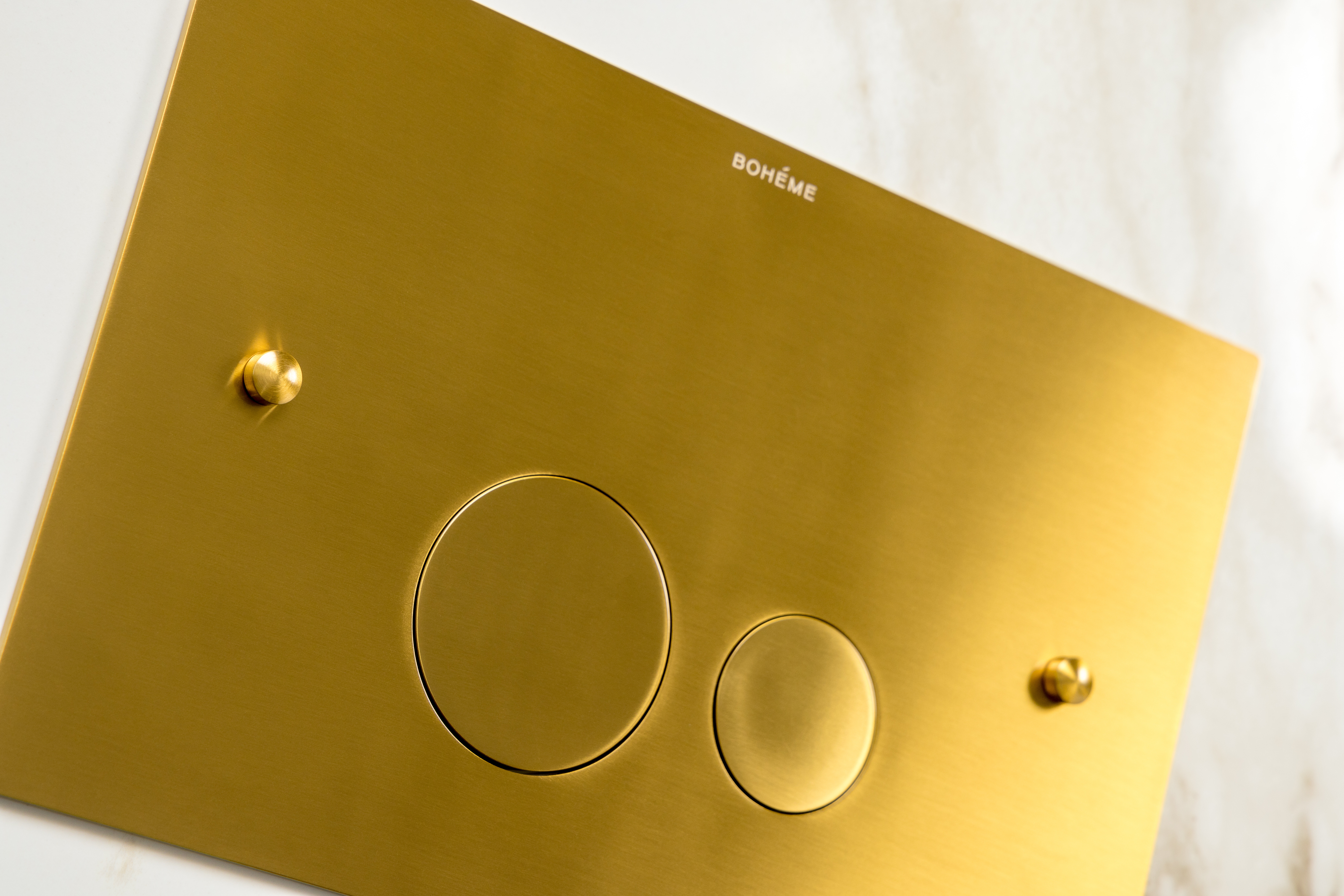 Кнопка для инсталляции Boheme латунь GUN METAL ультраплоская