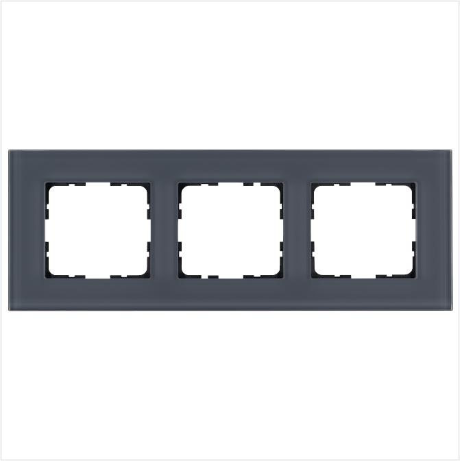 Рамка 3-м G-Glass стекло маренго Jasmart G1003GC