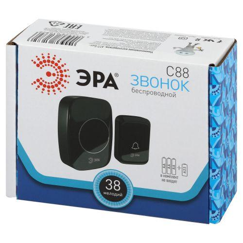 Звонок беспроводной C88 36 мелодий черн. Эра Б0054087