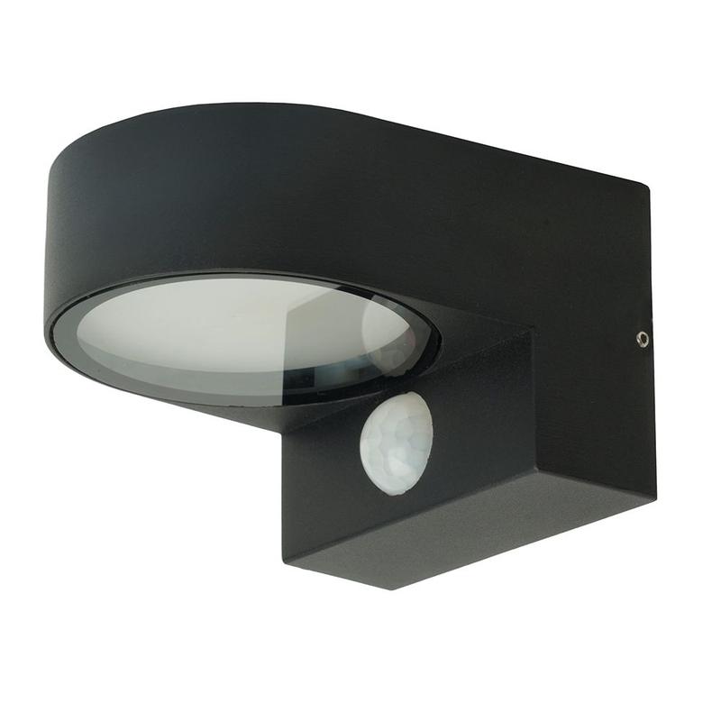 Светильник садово-парковый 230хH1202 черн. с датчиком освещенности/движения (на стену) FERON 51327