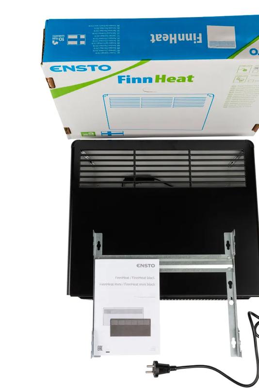 Конвектор FinnHeat мех. термост вилка250Вт черн. ENSTO EPHBMB02PR